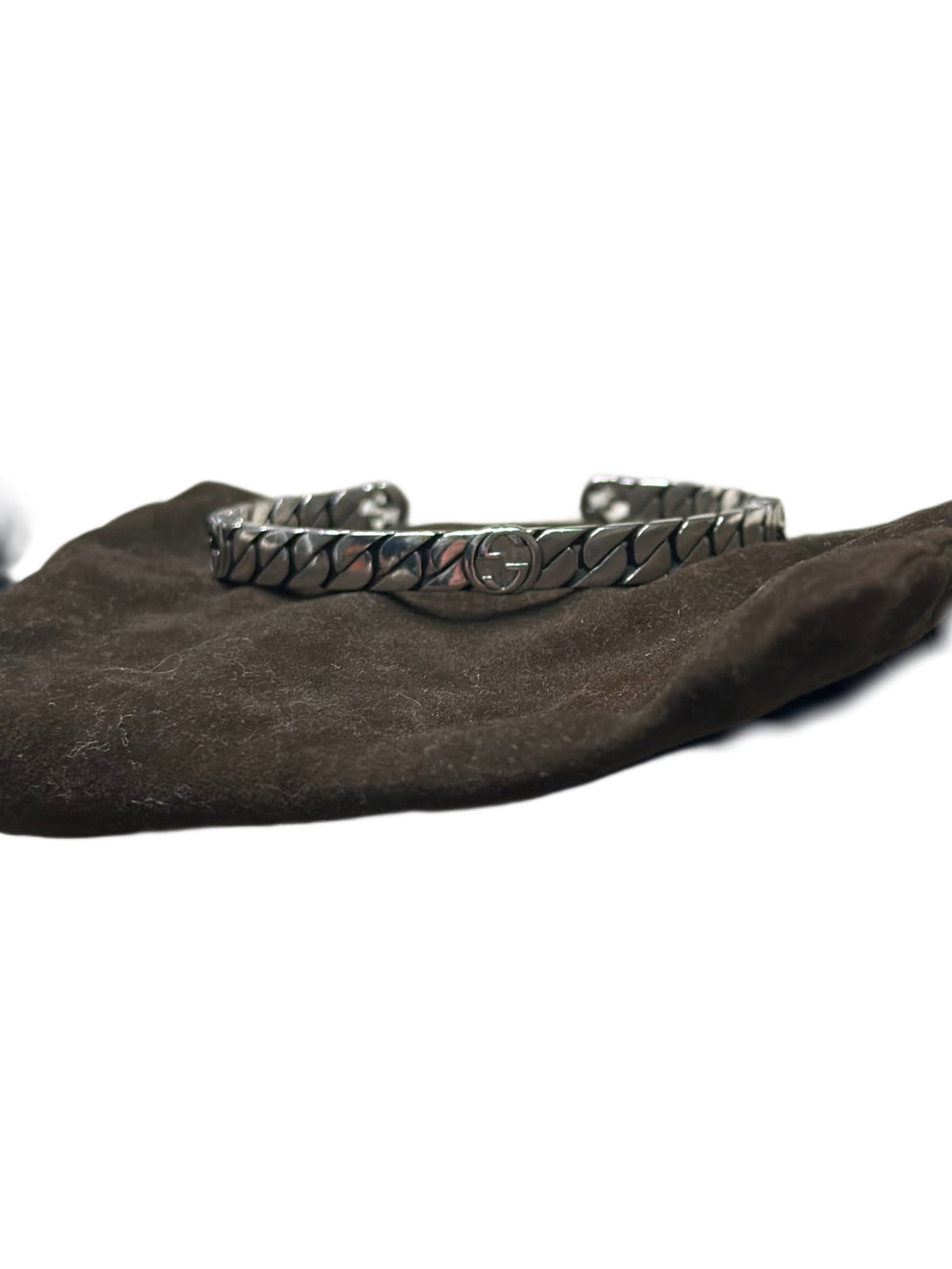 Gucci Silver Interlocking G Bracelet