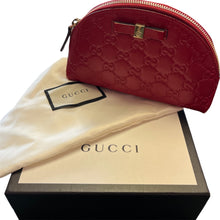Load image into Gallery viewer, Gucci red makeup pouch

