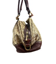 Load image into Gallery viewer, Gucci Beige/Burgundy Canvas Leather Bag
