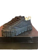 Load image into Gallery viewer, Prada Black Platform Sneakers
