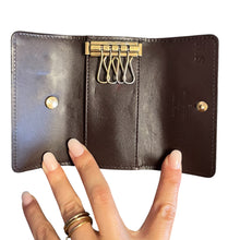 Load image into Gallery viewer, Louis Vuitton burgundy keychain
