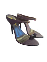 Load image into Gallery viewer, YSL saint laurent dive 110 embellished satin mules

