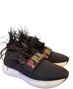 Prada Neoprene Piuma Feather sneakers