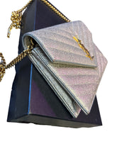 Load image into Gallery viewer, YSL Gray envelope crossbody
