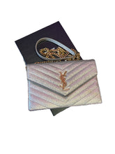 Load image into Gallery viewer, YSL Gray envelope crossbody
