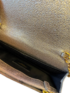 YSL Gray envelope crossbody