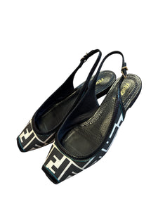 Fendi FF Flats Black & White