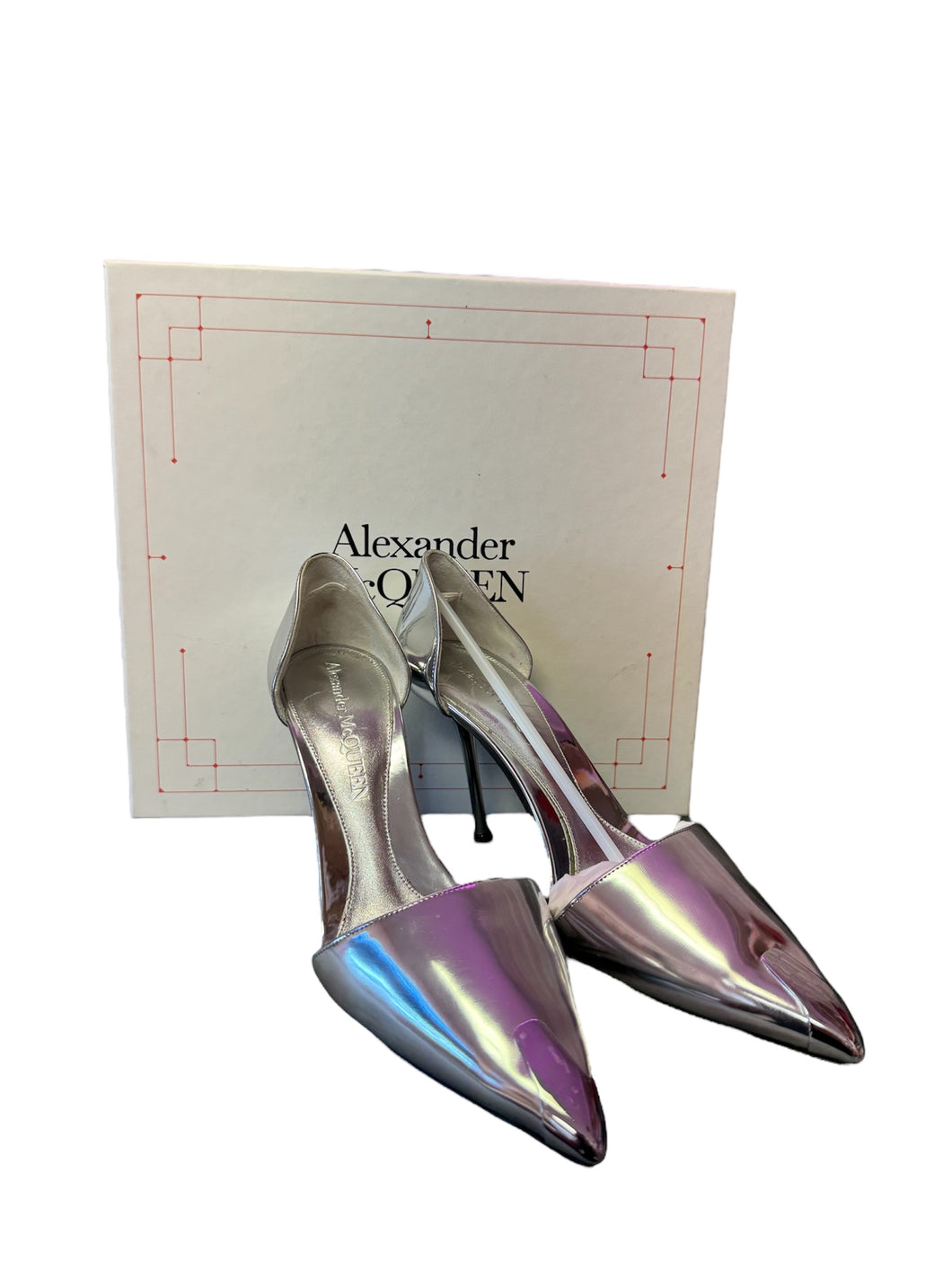 Alexander Mcqueen Metallic Stilletos heels