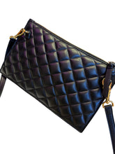 Load image into Gallery viewer, Versace Quilted Zipped Clutch Bag Black
