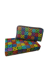 Load image into Gallery viewer, Gucci Black Rainbow Wallet
