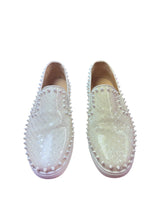 Load image into Gallery viewer, Christian Louboutin White Spiked Pearl Sneakers
