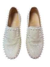 Load image into Gallery viewer, Christian Louboutin White Spiked Pearl Sneakers
