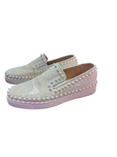 Load image into Gallery viewer, Christian Louboutin White Spiked Pearl Sneakers
