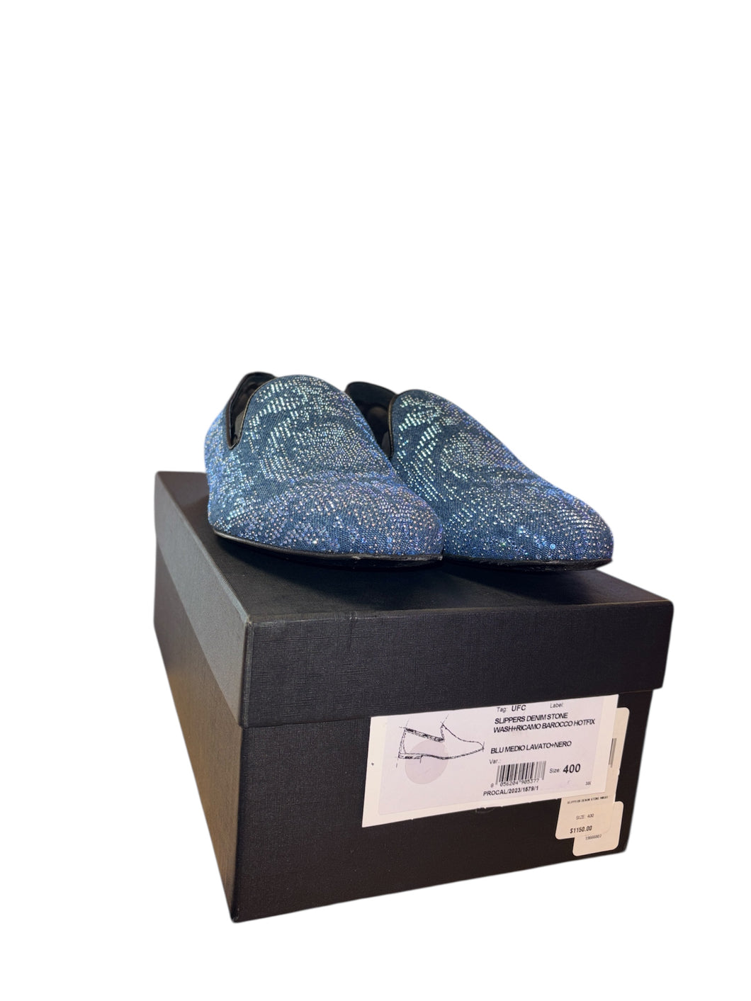 Versace Stone-Embellished Slippers