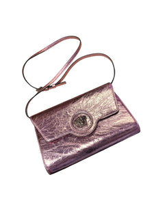 Versace LaMedusa Metallic Shoulder Bag