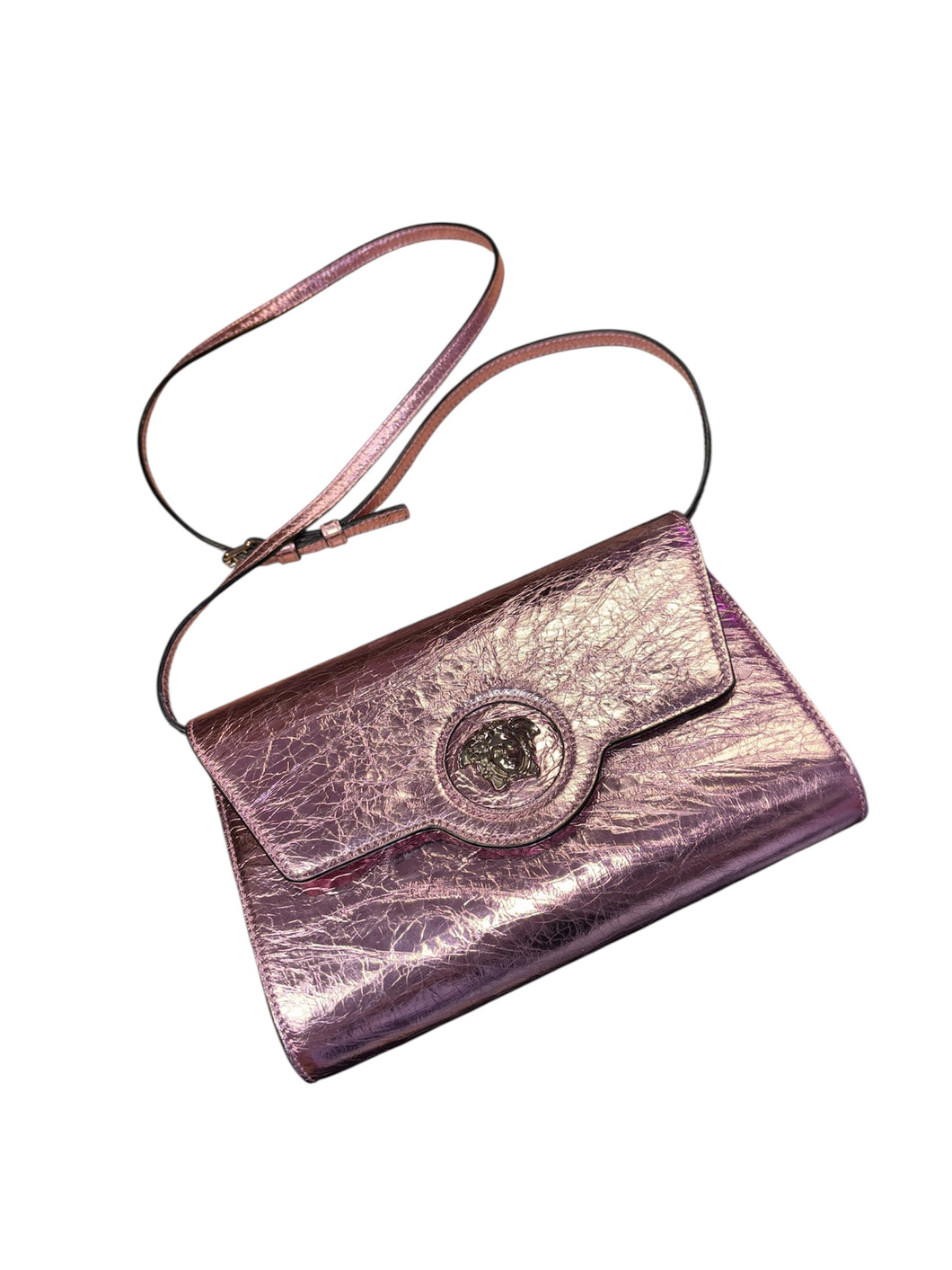 Versace LaMedusa Metallic Shoulder Bag