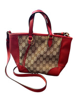 Load image into Gallery viewer, Gucci GG Canvas Small Red Bag
