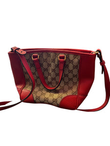 Gucci GG Canvas Small Red Bag