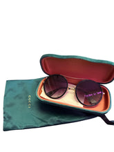 Load image into Gallery viewer, Gucci Round Frame Black Sunglasses
