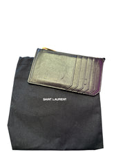 Load image into Gallery viewer, Saint Laurent Zip Card Case Black
