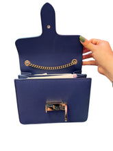 Load image into Gallery viewer, Gucci Blue Shoulder Bag Interlocking GG Small
