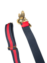 Load image into Gallery viewer, Gucci Red/Navy Belt (Bee)
