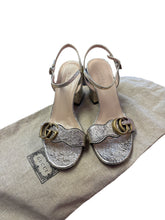 Load image into Gallery viewer, Gucci Marmont Gold Heels
