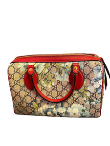 Gucci GG Supreme Blooms Small Blue/Red