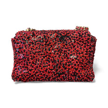 Load image into Gallery viewer, Carolina Herrera Sequin Red/Black Bag
