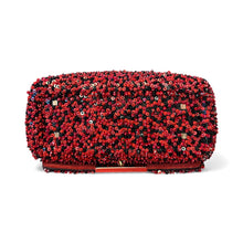 Load image into Gallery viewer, Carolina Herrera Sequin Red/Black Bag
