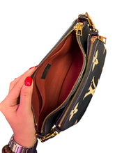 Load image into Gallery viewer, Louis Vuitton Pochette Monogram Empreinte Bicolor Black/Beige
