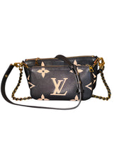 Load image into Gallery viewer, Louis Vuitton Pochette Monogram Empreinte Bicolor Black/Beige
