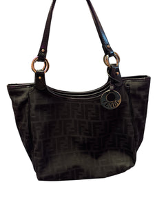 Fendi Black Zucca Canvas