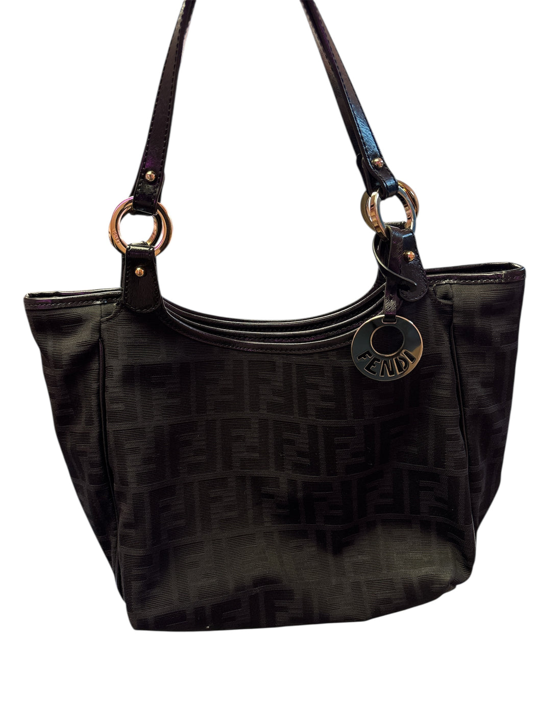 Fendi Black Zucca Canvas