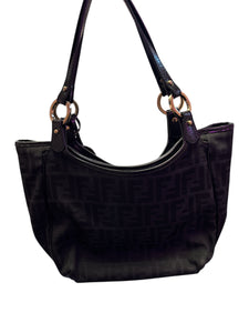 Fendi Black Zucca Canvas