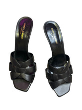 Load image into Gallery viewer, YSL Saint Laurent Tribute Leather Mule Heels
