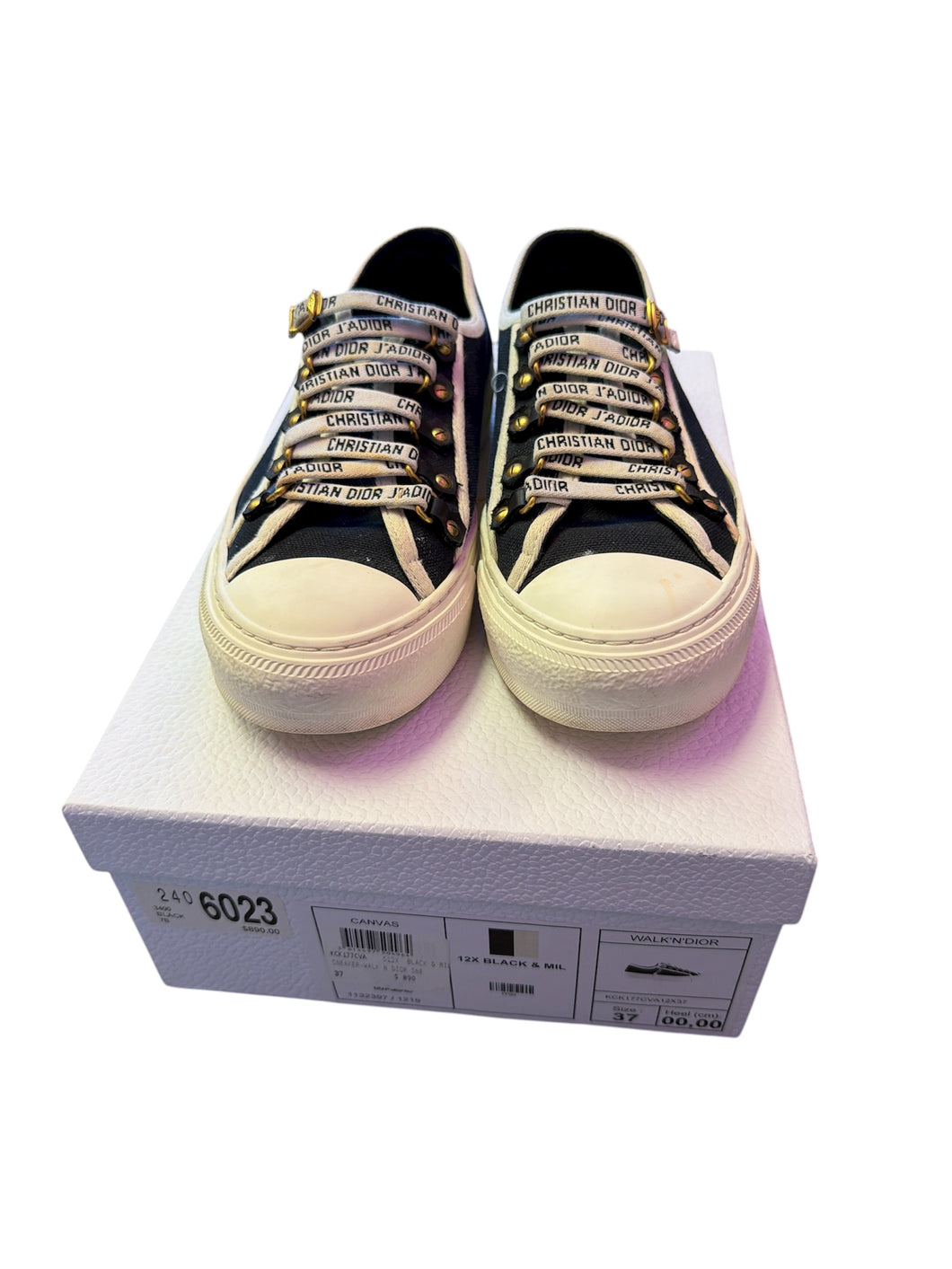 Christian Dior Walk N’Dior Black Sneakers