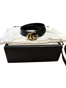 Black Gucci Belt