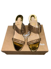 Load image into Gallery viewer, Louboutin Gold Heels
