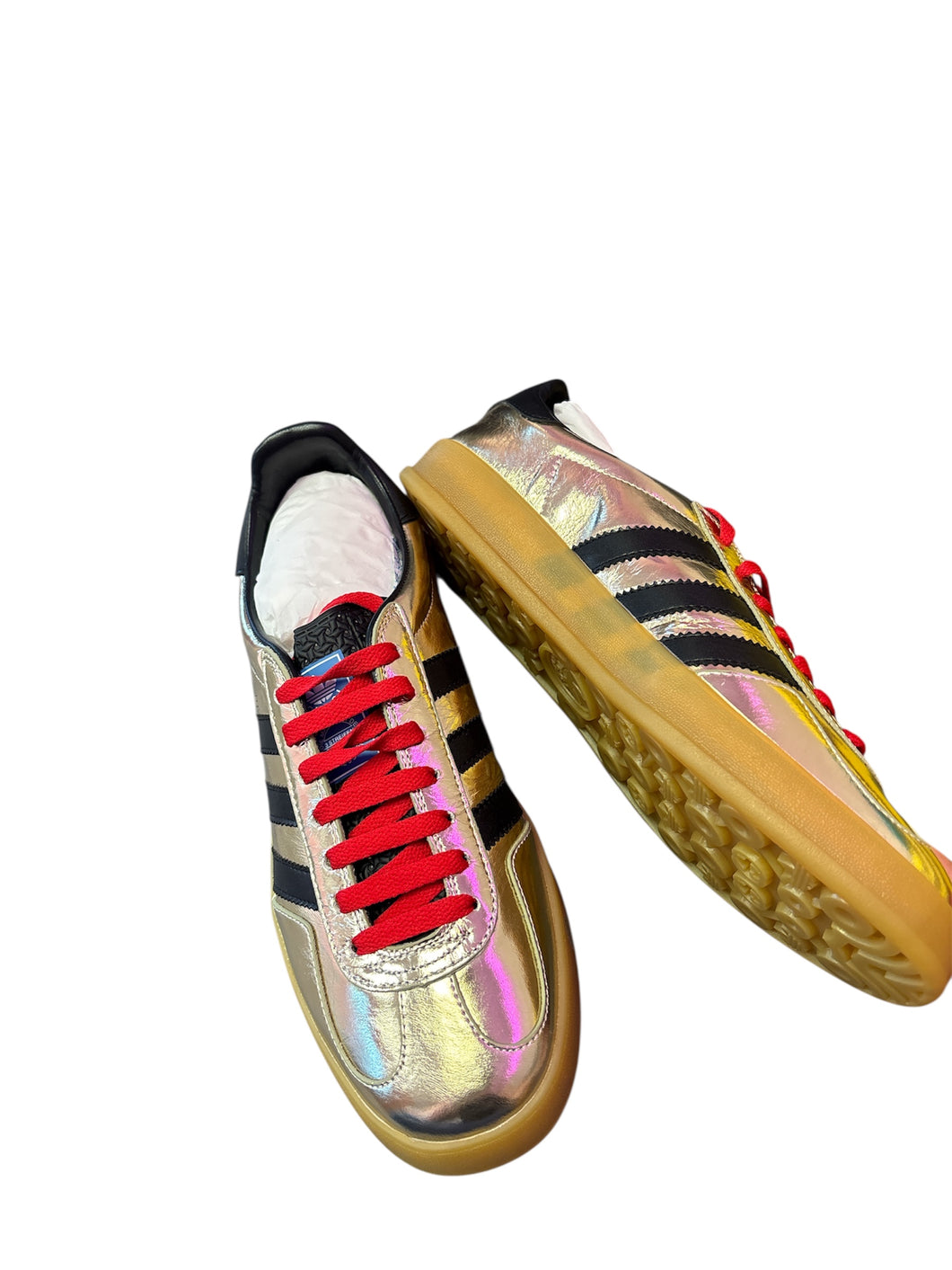 Adidas x Gucci Gazelle Metallic Gold