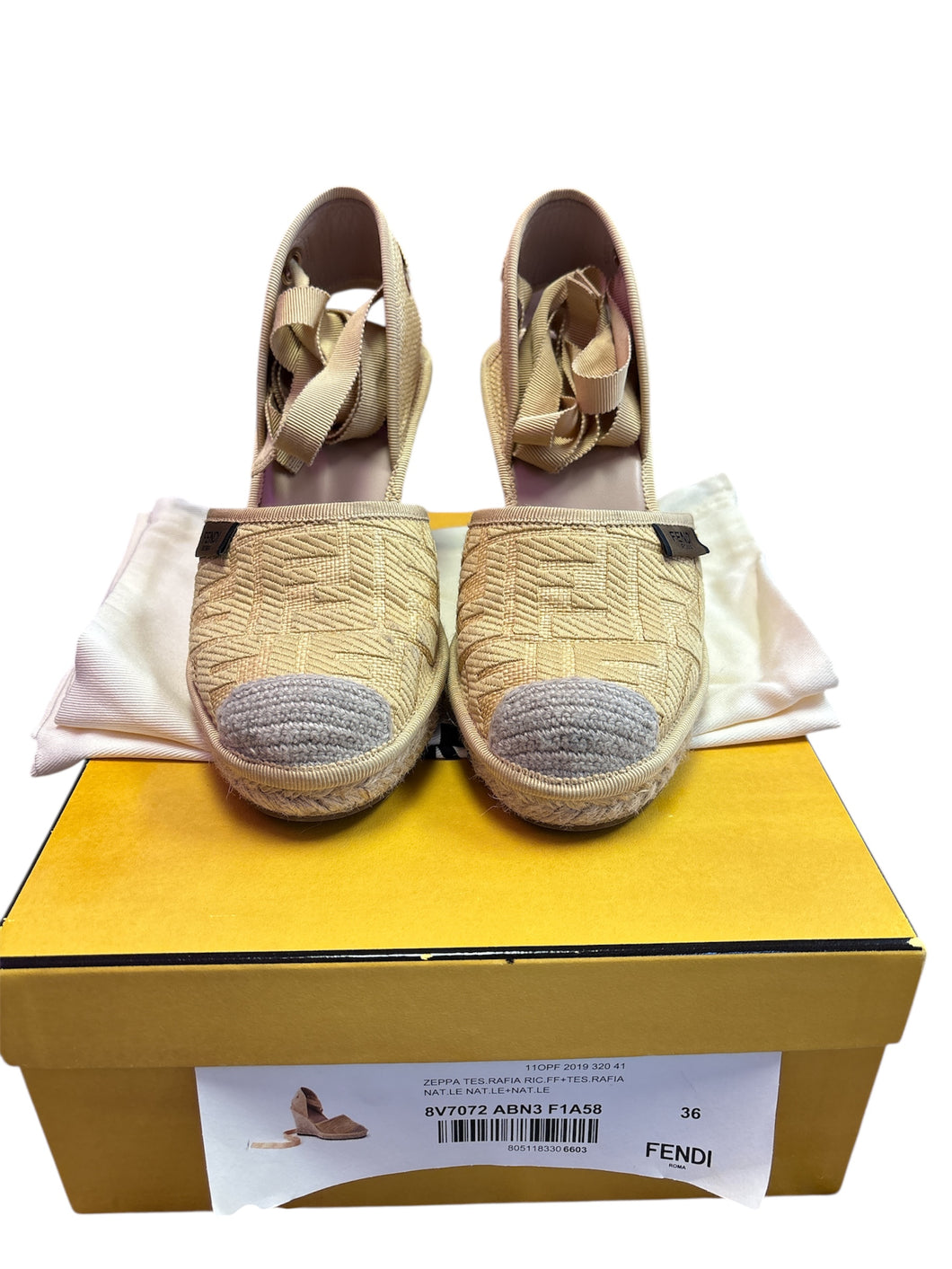 Espandrilles Fendi Yellow