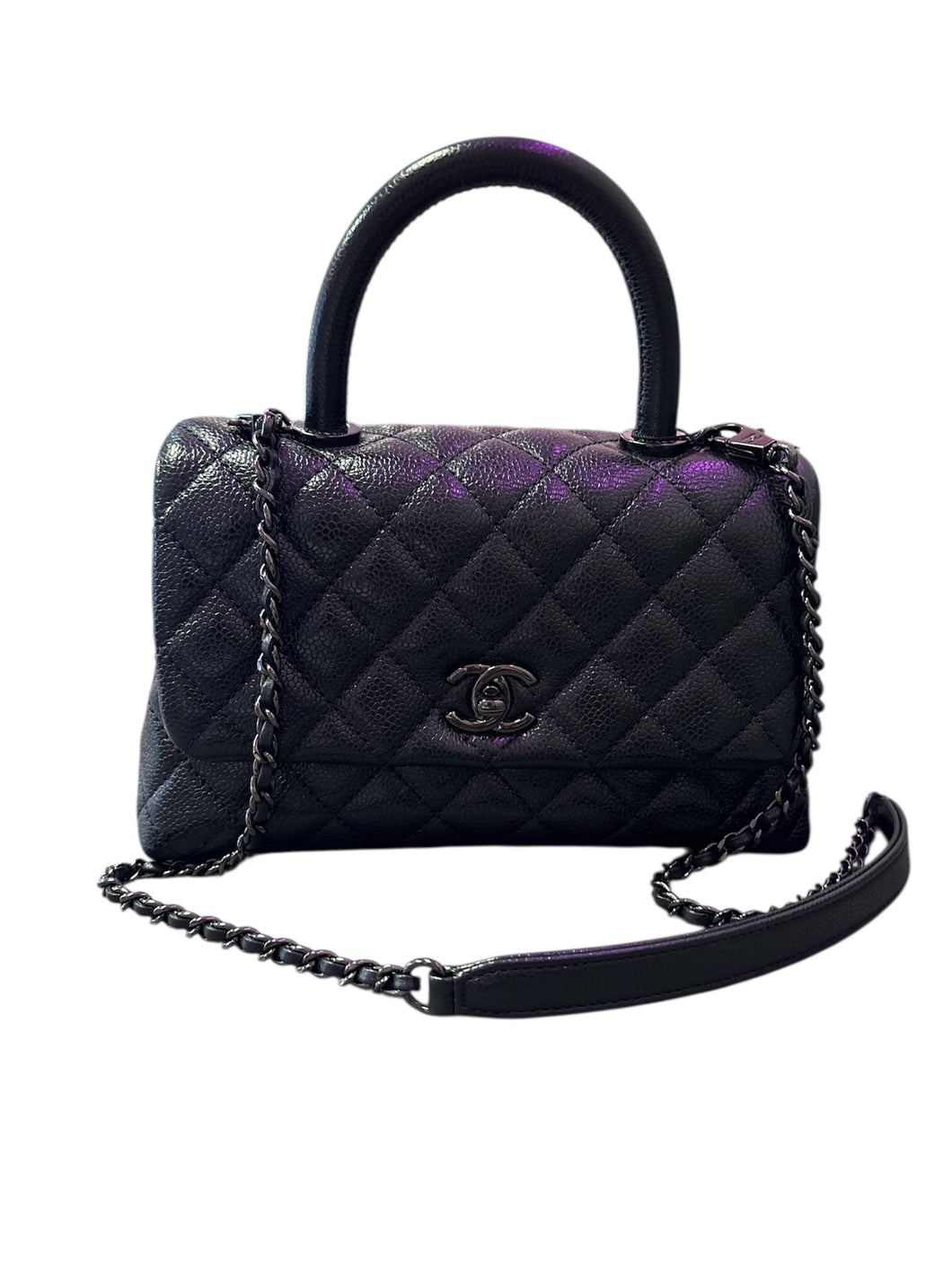 Chanel So Black Caviar Mini