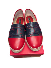 Load image into Gallery viewer, Carolina Herrera Blue/Red Espadrilles

