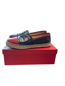 Carolina Herrera Blue/Red Espadrilles