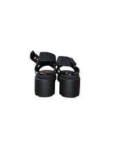 Load image into Gallery viewer, Gucci Black GG Lug Sandals
