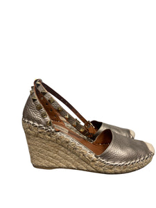 Valentino Rockstud Espadrille Wedges