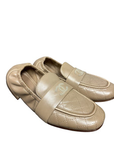 Chanel Lambskin Nude Loafers