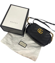 Load image into Gallery viewer, Gucci Marmont GG Small Black Crossbody
