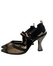 Load image into Gallery viewer, Fendi Mesh Colibri Slingback Pumps
