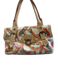 Load image into Gallery viewer, Salvatore Ferragamo Lock Fabric Print Handbag
